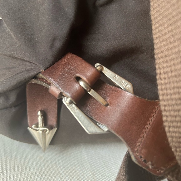 Cesare Paciotti Dagger Backpack Leather and Nylon - Picture 3 of 9